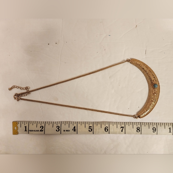 Treska Crescent Moon Statement Necklace - Picture 3 of 3